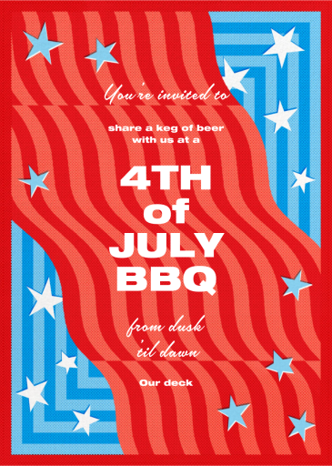 Funky Flag - Invitation by Paperless Post