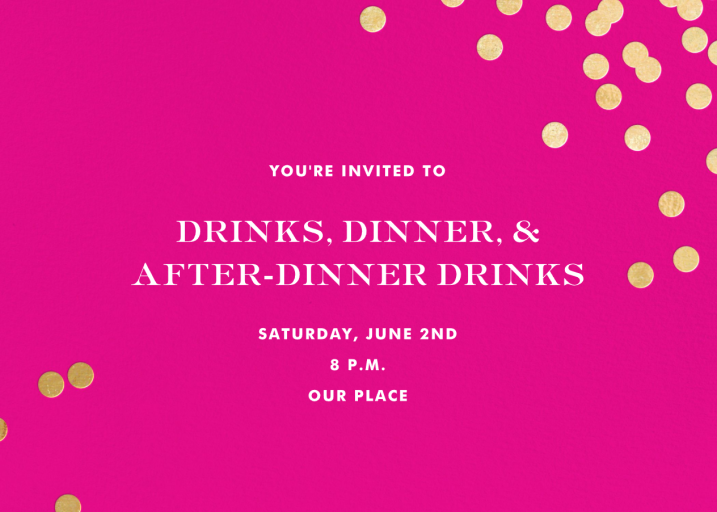 Confetti kate spade new york - Cocktail Party Invitation by kate spade new york