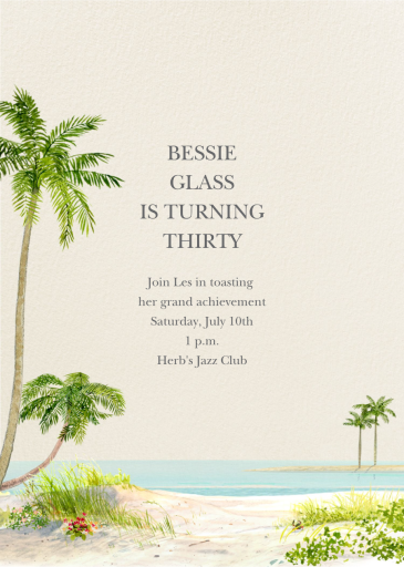 Key West - Invitation by Felix Doolittle