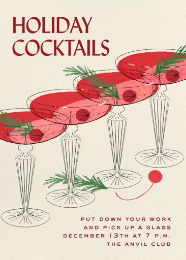 Evergreen Garnish - Corporate Holiday Party Invitation by Paperless Post