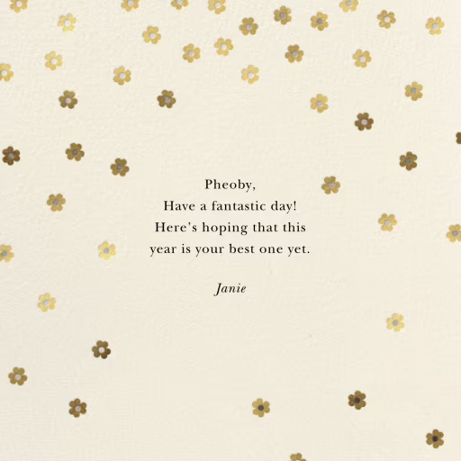 Orchid Shower (Square) - Birthday Card by kate spade new york