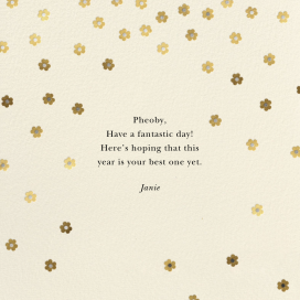 Orchid Shower (Square) - Birthday Card by kate spade new york