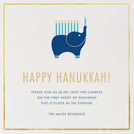 Elephant's Menorah by Jonathan Adler