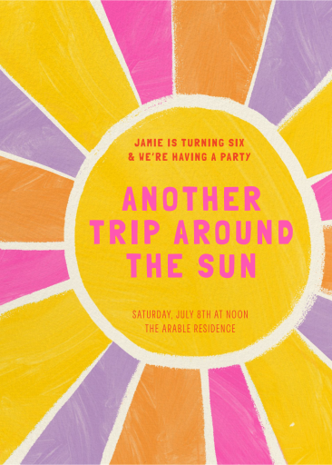 Solar Soirée - Birthday Invitation by Paperless Post