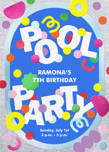 Pool Fun - Birthday Invitation by Paperless Post