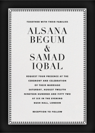 Bold Line (Tall) - Wedding Invitation by The Indigo Bunting