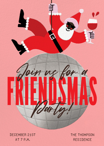 Disco Santa - Holiday Party Invitation by Paperless Post