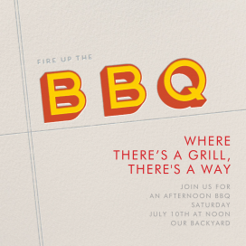 Fire Up the BBQ by Paperless Post
