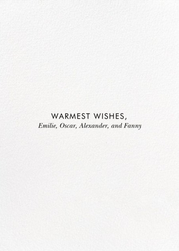 Christmas Bow Frame - Greeting Card by Linda and Harriett - Back