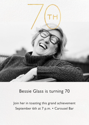 Decade Photo - Invitation by Paperless Post