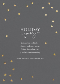 Starry Holidays - Corporate Holiday Party Invitation by Sugar Paper