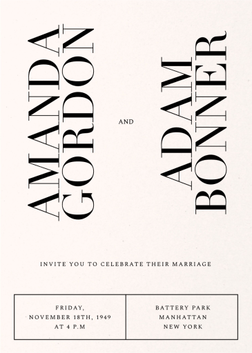 Edge and Elegance - Wedding Invitation by Paperless Post