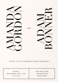 Edge and Elegance - Wedding Invitation by Paperless Post