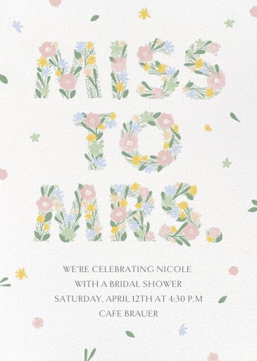 Blooming Bride - Bridal Shower Invitation by Paperless Post