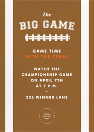 Football Party - Ball - Sports Invitation by Paperless Post