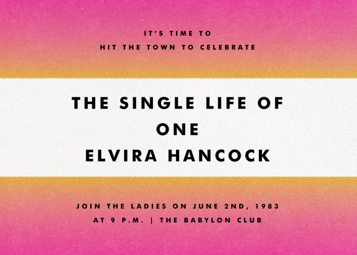 Gradient Bars - Bachelorette Party Invitation by Paperless Post