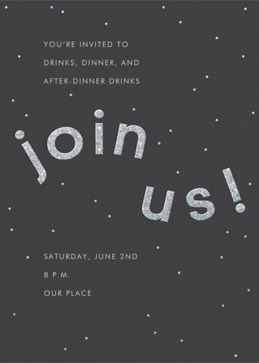 Winding Glitter - Winter Party Invitation by Paperless Post
