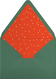 Watercolor Christmas Tree Invitation Envelope