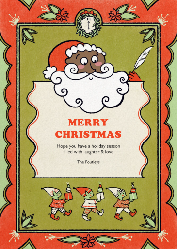Santa and His Elves - Holiday Card by Paperless Post