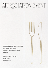 Cutlery - Business Event Invitation by Paperless Post