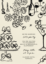 To the Nines - Elopement Party Invitation by Pulp Templates Co.