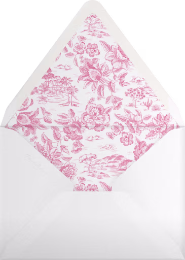 Toile Flowers - Liberty Envelope