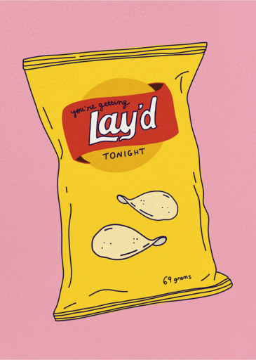 You’re a Snack - Love and Romance Card by Party Mountain