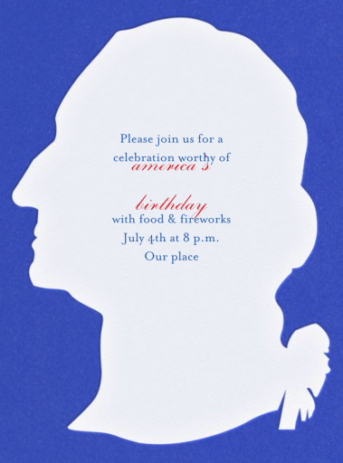 Washington Silhouette - Invitation by Paperless Post