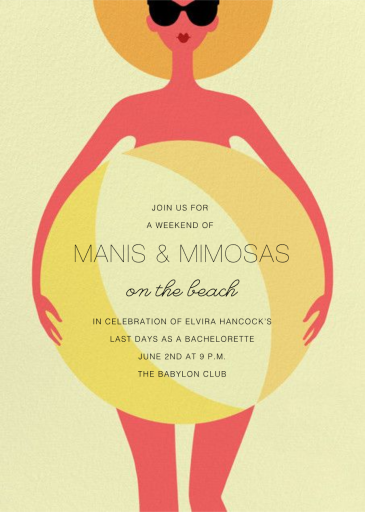 Clothing Optional - Pool Party Invitation by Paperless Post