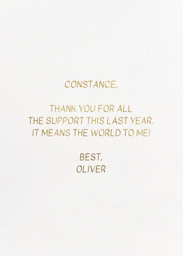 Bow Bouquet by Hartland Cards - Back