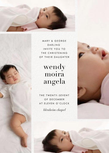 Quad - Baptism & Christening Invitation by Paperless Post