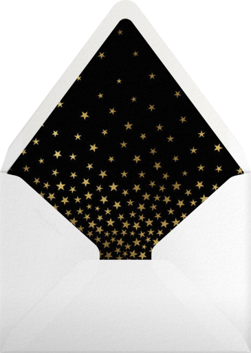 Starry Golden Tree - Paperless Post Envelope