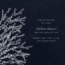 Forsythia Branch - Graduation Party Invitation by Paperless Post