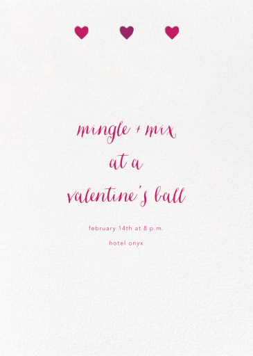 Triple Hearts - Valentine's Day Invitation by Paperless Post