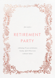 Botanical Lace - Retirement and Farewell Party Invitation by Rifle Paper Co.