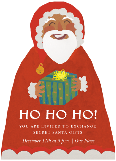 Jolly Gift Bearer - Holiday Party Invitation by Hadley Paper Goods