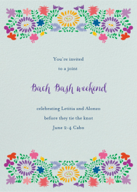 Oaxacan Flowers - Bachelor/Bachelorette Party Invitation by Paperless Post