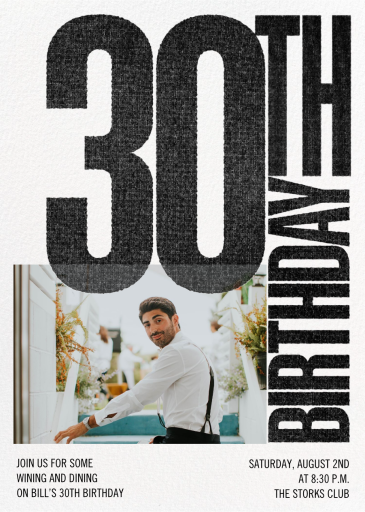 Biggie Photo - Birthday Invitation by Paperless Post