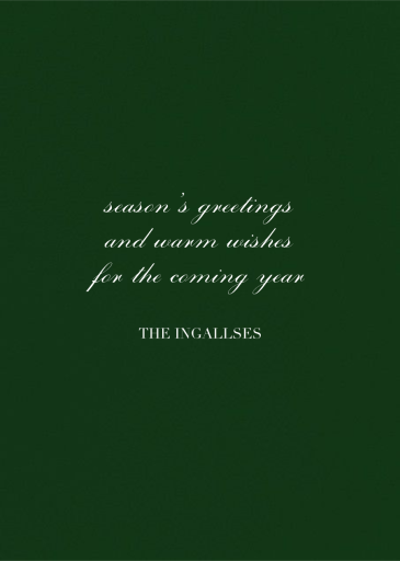 3/4 Portrait (Photo) - New Year's Card by Paperless Post - Back