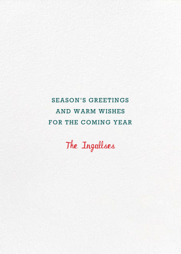 Cat in the Santa Hat - Christmas Card by Paperless Post - Back