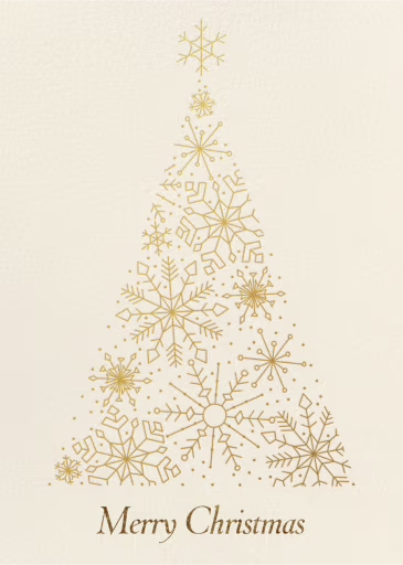 Filigree Tree - Christmas Card by Paperless Post