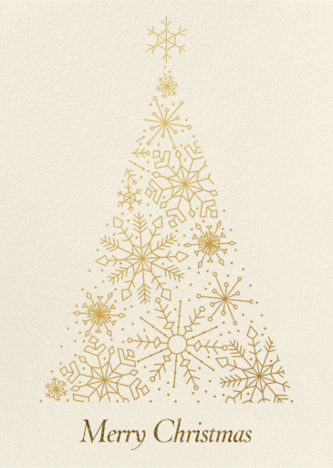 Filigree Tree - Christmas Card by Paperless Post
