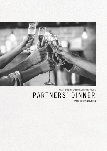 Simple Black and White (Photo) - Event Save the Date by Paperless Post