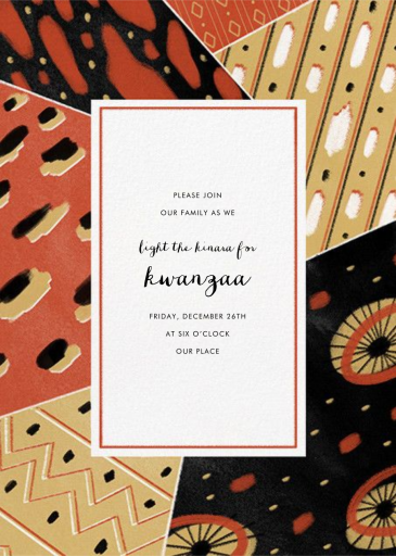Dashiki Patchwork - Kwanzaa Invitation by Paperless Post
