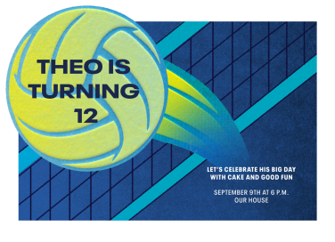 Volleyball Fun - Birthday Invitation by Paperless Post