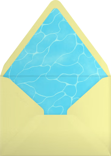 Splashy Oasis - Paperless Post Envelope