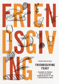 Good Friends Good Food - Thanksgiving Invitation by Paperless Post