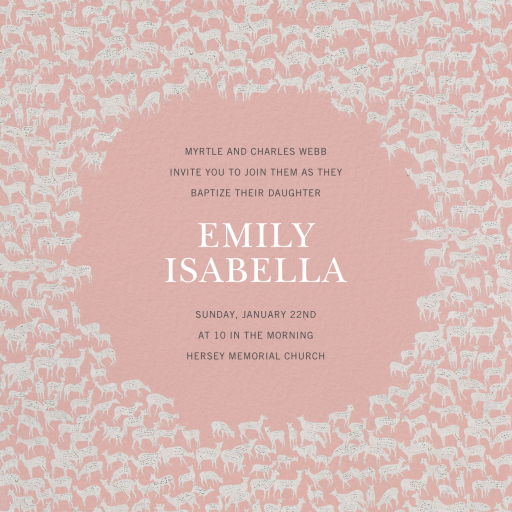 Rangale - Baptism & Christening Invitation by Schumacher