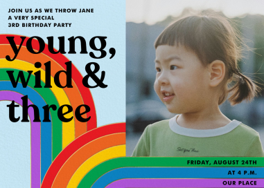 Rainbow Burst Photo by Paperless Post