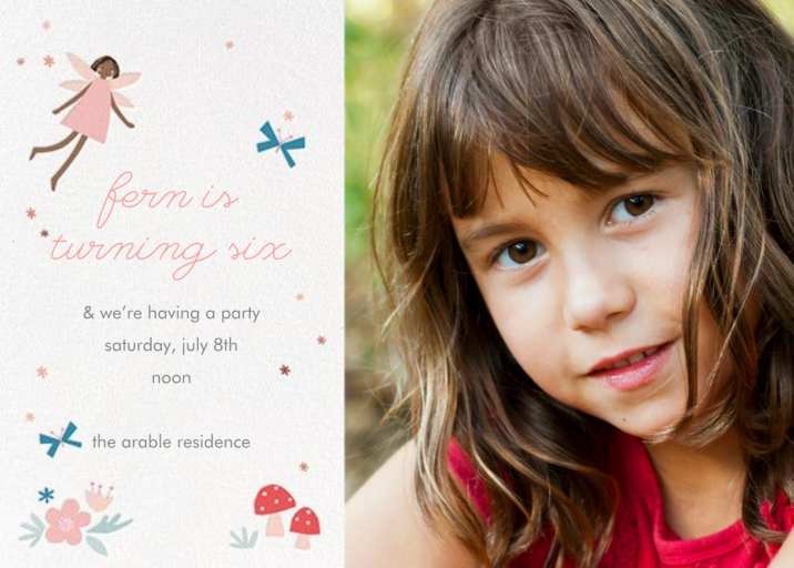 Fairy Nice Photo - Birthday Invitation by Meri Meri